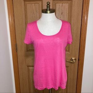 NWT MARC JACOBS hot pink linen tee
